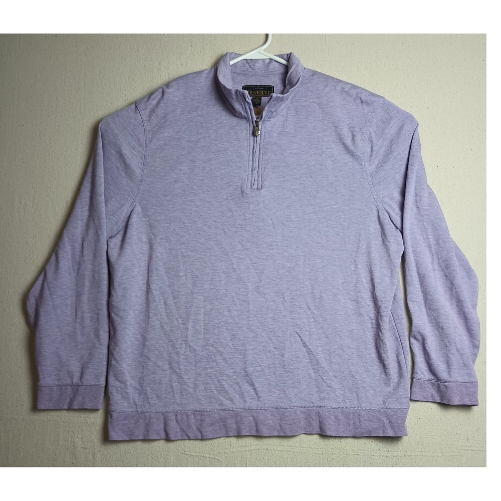 J.S. A. Bank Reserve Pullover 1/4 Zip Long Sleeve‎ Traditional XL Pima Cotton G